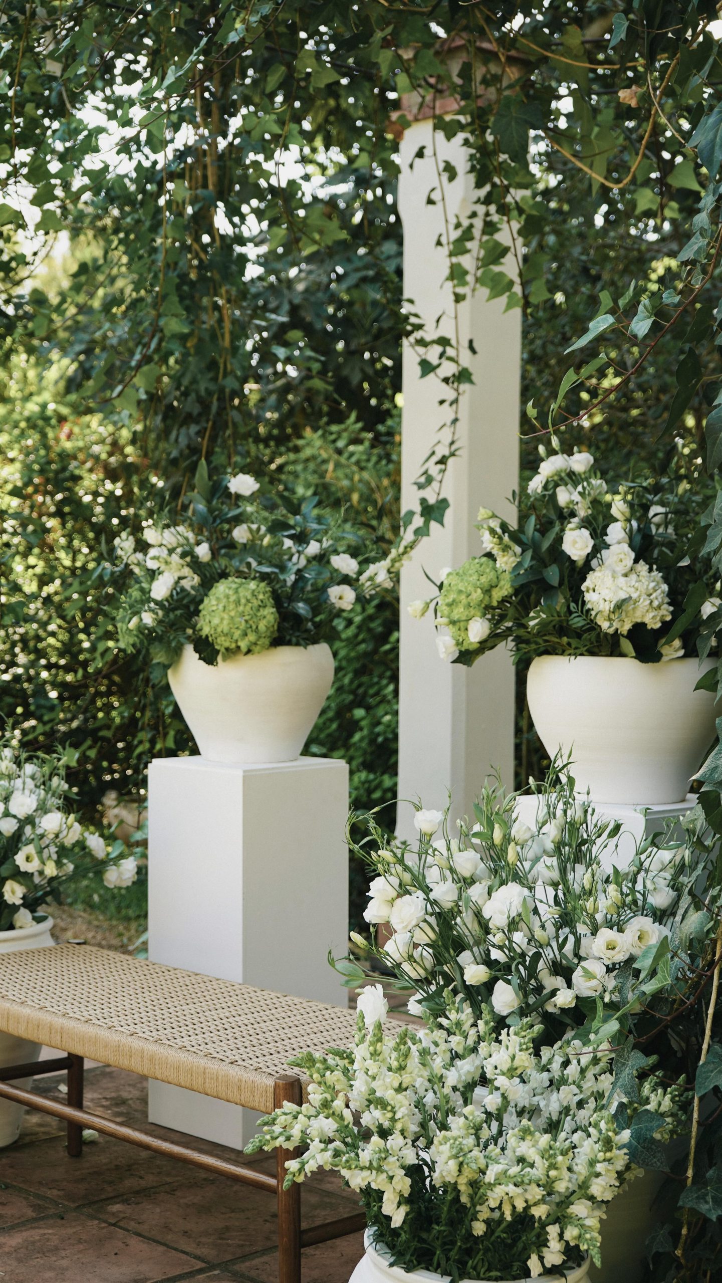 The beginning of a summer day with everything ready for the arrival of the wedding guests. 💍🌿 Wedding Planner, Diseño y Decoración @cuccarosse Content Creator @vazartstudio Venue @hacienda.caridad @haciendacaridad_eventos Catering @cateringmunozycabrera Decoración floral @floresverdepistacho Flores entrada @elveaflor #cuccarosse #weddingplannersevilla #weddingsevilla #decoracionceremonia #bodassevilla